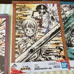 ワンピース1番くじポスター５種の画像