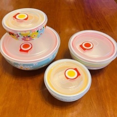 フタつき かわいいどんぶりセット　生活雑貨 食器 プレート 皿 陶器