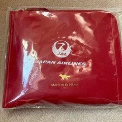 無料でどうぞ   新品　メゾンキツネ　JAL ビジネスクラス　アメニティポーチの画像