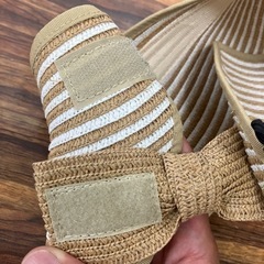 ☆値下げ☆K2406-666 くるくるサンバイザー 麦わら 中古美品の画像