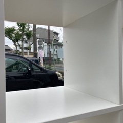 A-702✿IKEA　イケア　KALLAX カラックス シェルフユニット, ホワイト, 147x147 cmの画像