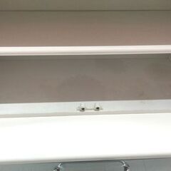 食器棚 ホワイト 幅80.5cm×奥行47cm×高さ200cm 収納家具 キッチン収納 現状品 苫小牧西店の画像