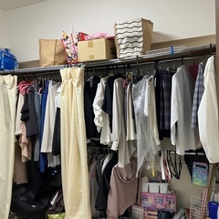 (6/30処分)お部屋にクローゼットが作れるスチールラック