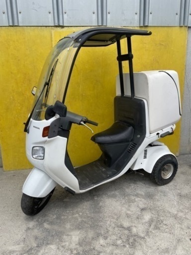 セル始動⭐️快調❗️大型BOX付❗️タイヤ新品⭐️2stでパワフル❗️ジャイロキャノピー ホンダ⭐️TA02 デリバリー　屋根付き　ミニカー