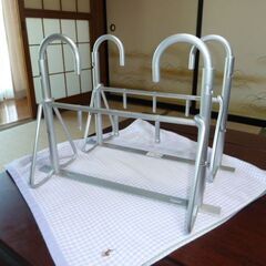 値下げ！　アルミ自在　物干し　金物　２個セット　未設置品！