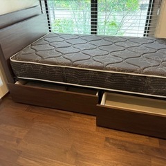 家具 シモンズ シングルベッドの画像