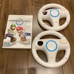おもちゃ テレビゲーム Wii マリオカート　ハンドル　2個　セット