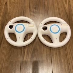 おもちゃ テレビゲーム Wii マリオカート　ハンドル　2個　セットの画像