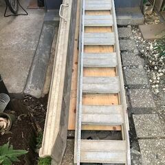 引き渡し完了  ユンボ処分して アルミブリッジだけ残りました