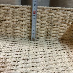 【無料】[ダイソー]収納バスケット  長さ38cm 幅26cm ...