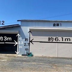 茨城町奥谷坂上　シャッター付倉庫付の借地　貸倉庫　資材置き場　レンタルガレージ　鍵付き車庫　 - 不動産