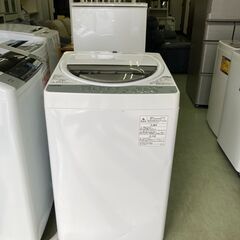 【リサイクルショップ　ピカソ　小松原】★分解洗浄済み★ 東芝 TOSHIBA 6kg 風乾燥機能付 全自動洗濯機 2018年製 AW-6G6★7410★