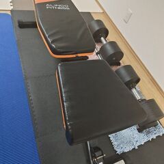 フレックスベル可変式32kgダンベル、ベンチ売りますの画像