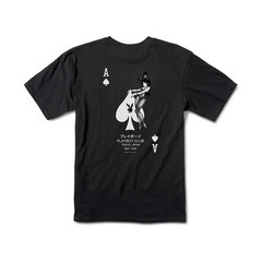 (新品) ブラック プレイボーイ スペードのエース T シャツ