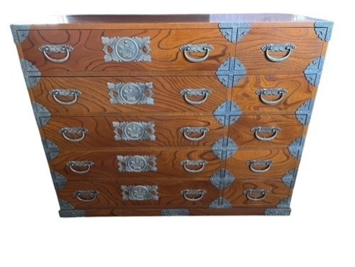 NO.1531 《お値下げ中!!》【美品】仙台箪笥 仙臺箪笥 ※鍵無し※ 和箪笥 和家具 古家具  中古 家具