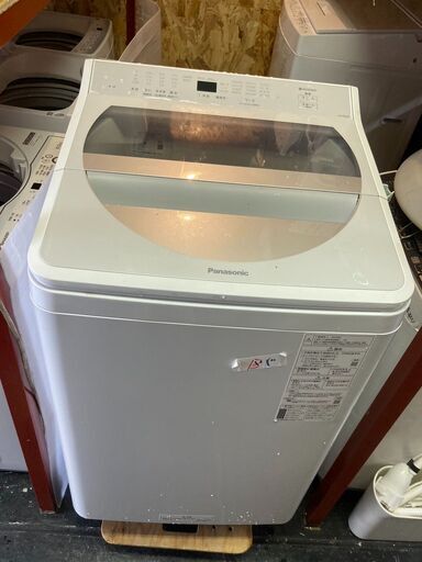 ☆中古￥33,800！Panasonic　8.0kg洗濯機　家電　2020年製　NA-F8AE8型　幅60㎝ｘ奥行62㎝ｘ高さ103㎝　【BF130】