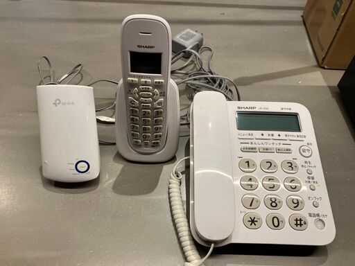 シャープ電話機（子機付）＋ TP-LINK Wi-Fi 無線LAN中継器