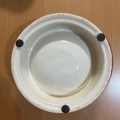 犬用　フードボウル　食器　陶器　滑り止め付の画像