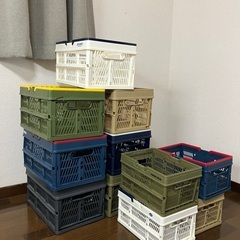 折りたたみコンテナ　プラスチックかご