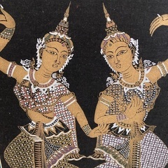 絵 絵画 タイ 絵画 HAND-PAINTED IN THAILANDの画像
