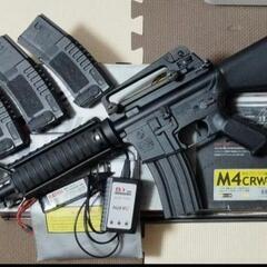 東京マルイ　M4CRW 電子トリガー他カスタム品&プレートキャリ...