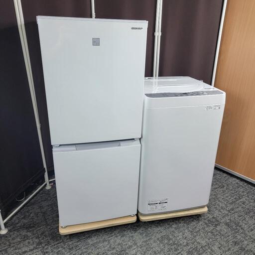 ‼️配送設置は無料‼️最新2021年製✨つけかえドア対応✨SHARP 家電セット