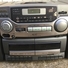動作OK アイワ CDカセットコンポ CDラジカセ XG-E1 ラジオ　の画像