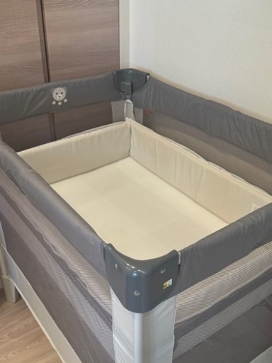 【ベビーベッド】アップリカ ココネルエアーAB グレーベアー