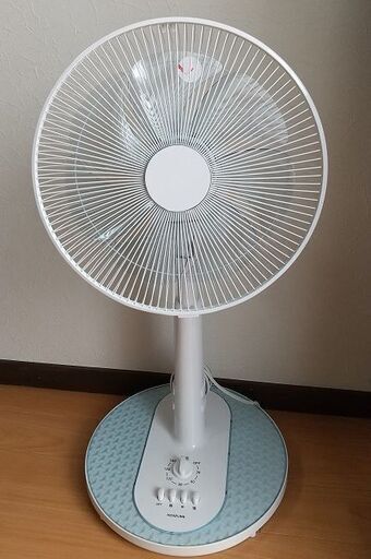 【美品】扇風機　2023年製 コイズミ リビング扇風機 e angle select ブルー KLF3038E3A [KLF3038E3A]