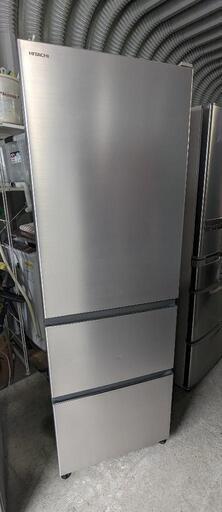日立　3ドア冷凍冷蔵庫　R-V38KV　2019年製  右開き　375L