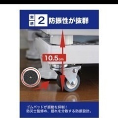 洗濯機キャスターの画像