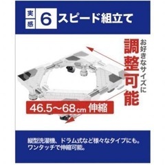 洗濯機キャスターの画像