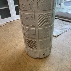 傘立て 陶器 信楽焼 格子模様傘立て kt-0340 リサイクルショップ宮崎屋　佐土原店　25.6.10Fの画像