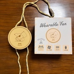新品未使用品　スヌーピーハンズフリーミニ扇風機(BRUNO)