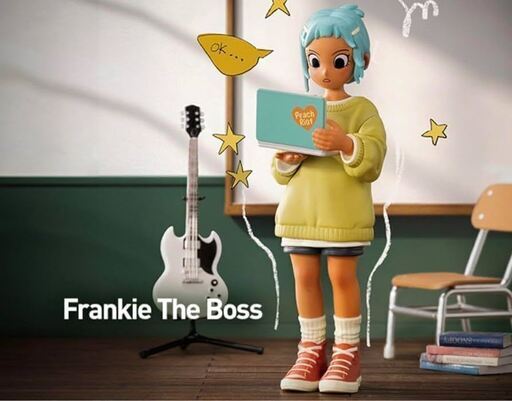 値下げ！！POPMART Peach Riot Rise Up Frankie：The boss