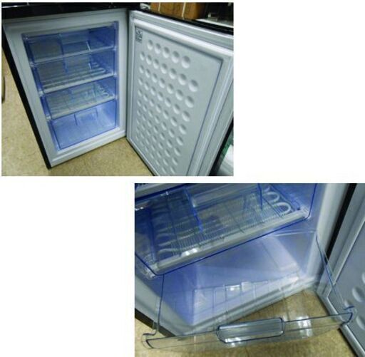 前開き 1ドア冷凍庫 85L ブラック アイリスオーヤマ IUSD-9B-B 黒