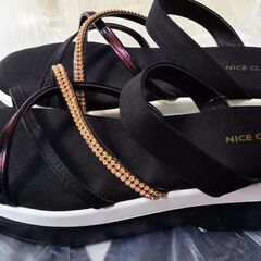 【処分】☆新品☆レディースサンダル☆NICE CLAUP☆の画像