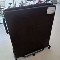 ★ジモティ割あり★  折り畳みベッド ブラウン W87×D190...