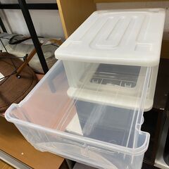 【リサイクルショップどりーむ鹿大前店】No.9506　収納　収納ケース　クリア　透明　コンパクト　ミニサイズ　引き出しタイプの画像
