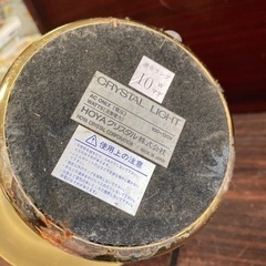 【昭和レトロ】HOYA クリスタルライト　アロマランプ　卓上ランプ　テーブルライト　家具 照明器具の画像