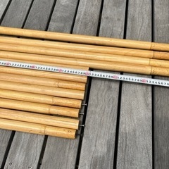 木製タープポールの画像