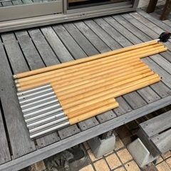 木製タープポール