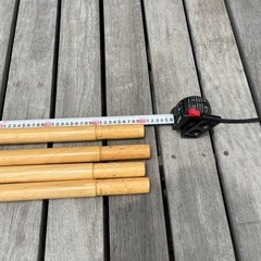 木製タープポールの画像