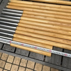 木製タープポールの画像