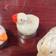鳥のキャンドル3点セット　あひる　かるがも　手ひねりロウ細工　蝋燭　生活雑貨の画像