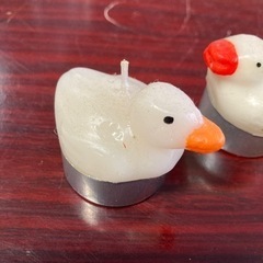 鳥のキャンドル3点セット　あひる　かるがも　手ひねりロウ細工　蝋燭　生活雑貨の画像