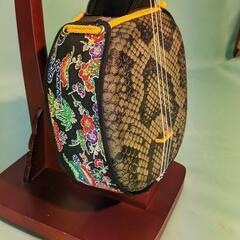 「新品」沖縄三線　人工皮　初心者　練習用の画像