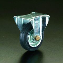 160mm 固定金具付キャスターの画像