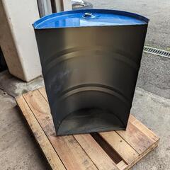 ドラム缶　縦割り　100Lの画像
