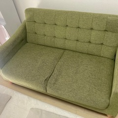 家具 収納付きソファ　色:グリーン